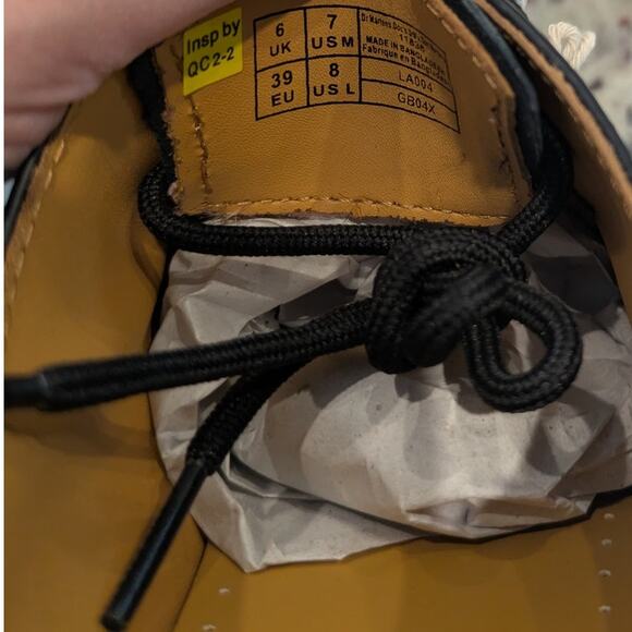 NEW Dr. Martens 1461 Shoes  Men's 7 Women's 8 Smooth Leather Oxford Black - Picture 8 of 8